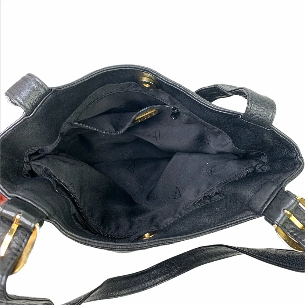 A. Giannetti Black small Leather Tote Shoulder Bag - Picture 10 of 13